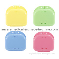 Colorful Plastic Dental Orthodontic Retainer Case with Hole